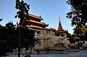 Myanmar - Mandalay, Shwe In Bin Kyaung a wonderful example of the Burmese unique teak architecture and wood-carving art. 